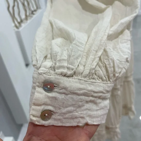 Jen's Pirate Booty Cream Kids Dress - Picture 5 of 13